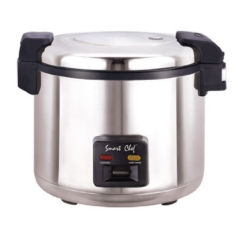 WRC-1070S 33-Cup Commercial Stainless Steel Rice Cooker with Heavy Duty Non-Stick Inner Pot - ETL & UL Certified - Perfect for Restaurants, Catering & Large Family Gatherings