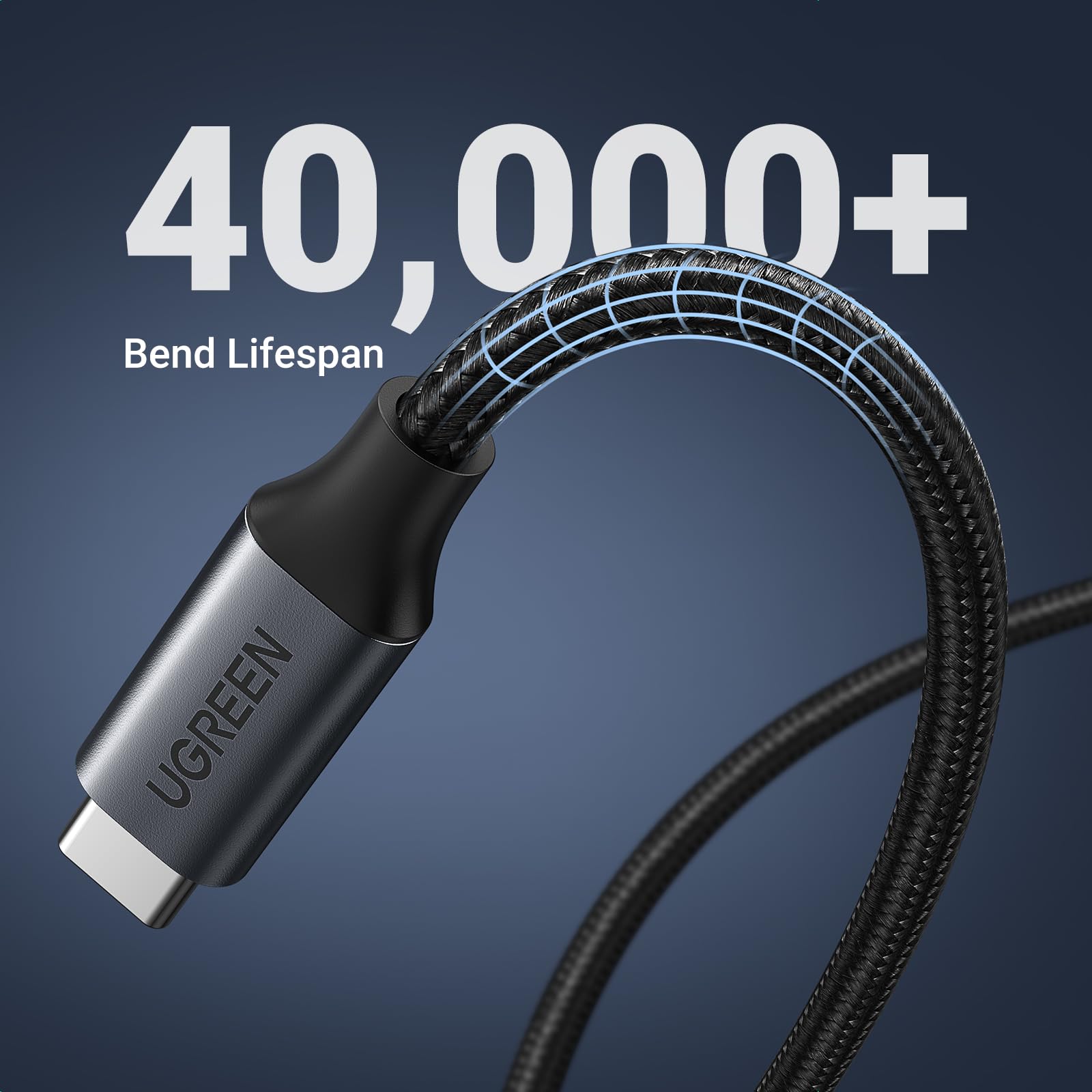 UGREEN USB C Extension Cable 1.5FT - USB 3.2 Gen 2 Type C Male to Female Extender (10Gbps, 4K Video, 100W Fast Charging) - Compatible with iPhone 16/15, Steam Deck, SSDs, Docking Stations & Hubs - Perfect for Home Office, Gaming Setup & Mobile Charging (Black)