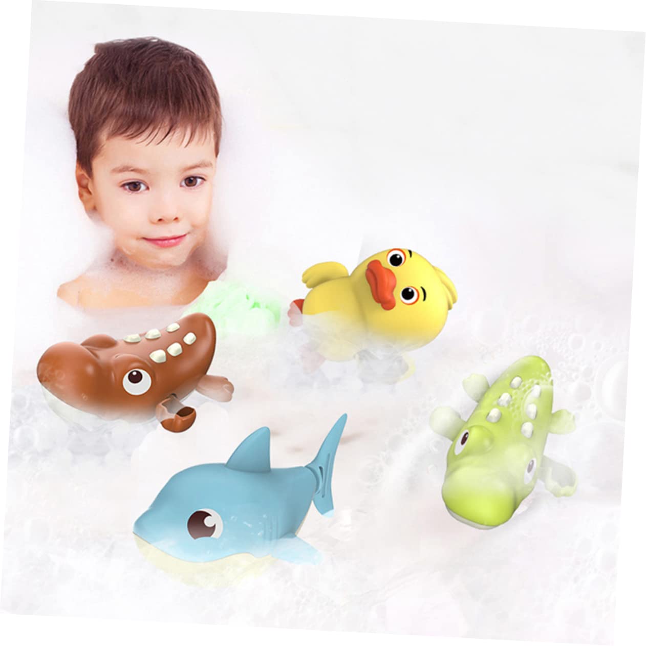 VICASKY 12-Piece Baby Bath Toys Set - Colorful Floating Water Turtles & Fun Shower Toys for Toddlers & Kids - Safe PVC Bathtub Toys for Sensory Play, Bath Time Fun & Learning Activities