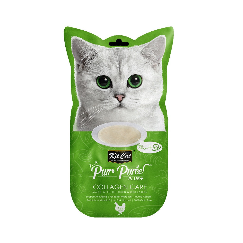 Kit Cat Purr Puree and Puree Plus+ Cat Treats - 4 Stick Pack x 15g (15 Flavor Variety) | Best Price $3.05 | Perfect for Travel, Training & Daily Snacks