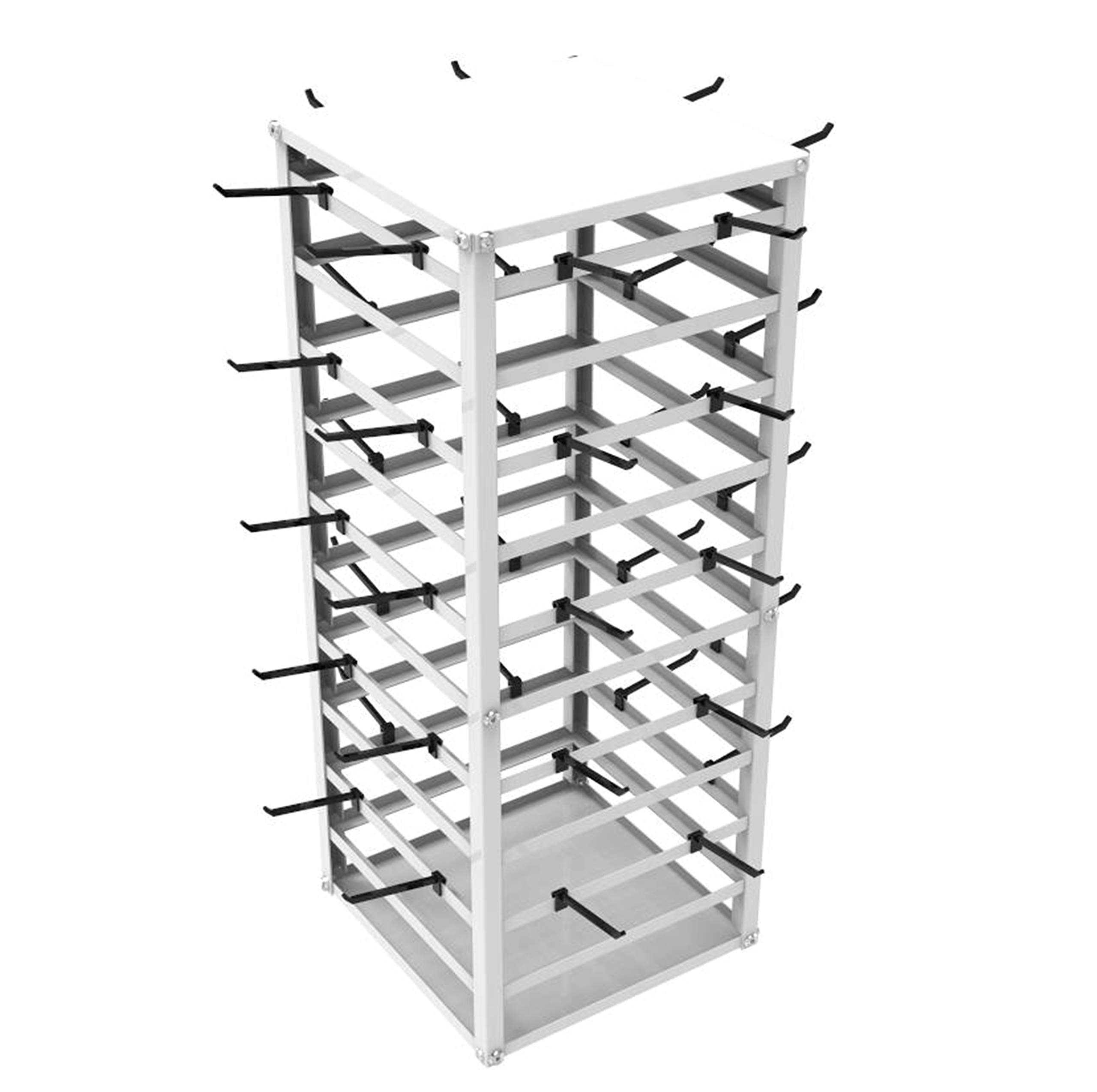 FixtureDisplays® 10-Tier Spinning Jewelry Display Stand - 12x12x32