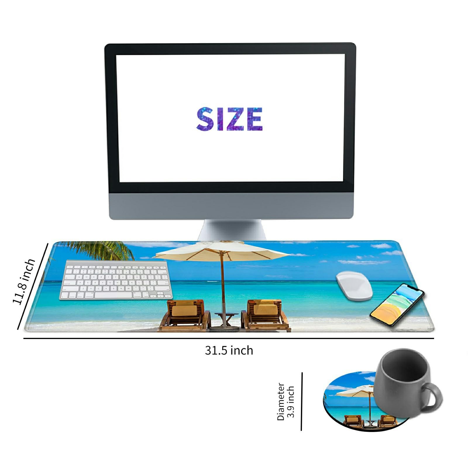 Extra Large Desk Pad Mat - 31.5