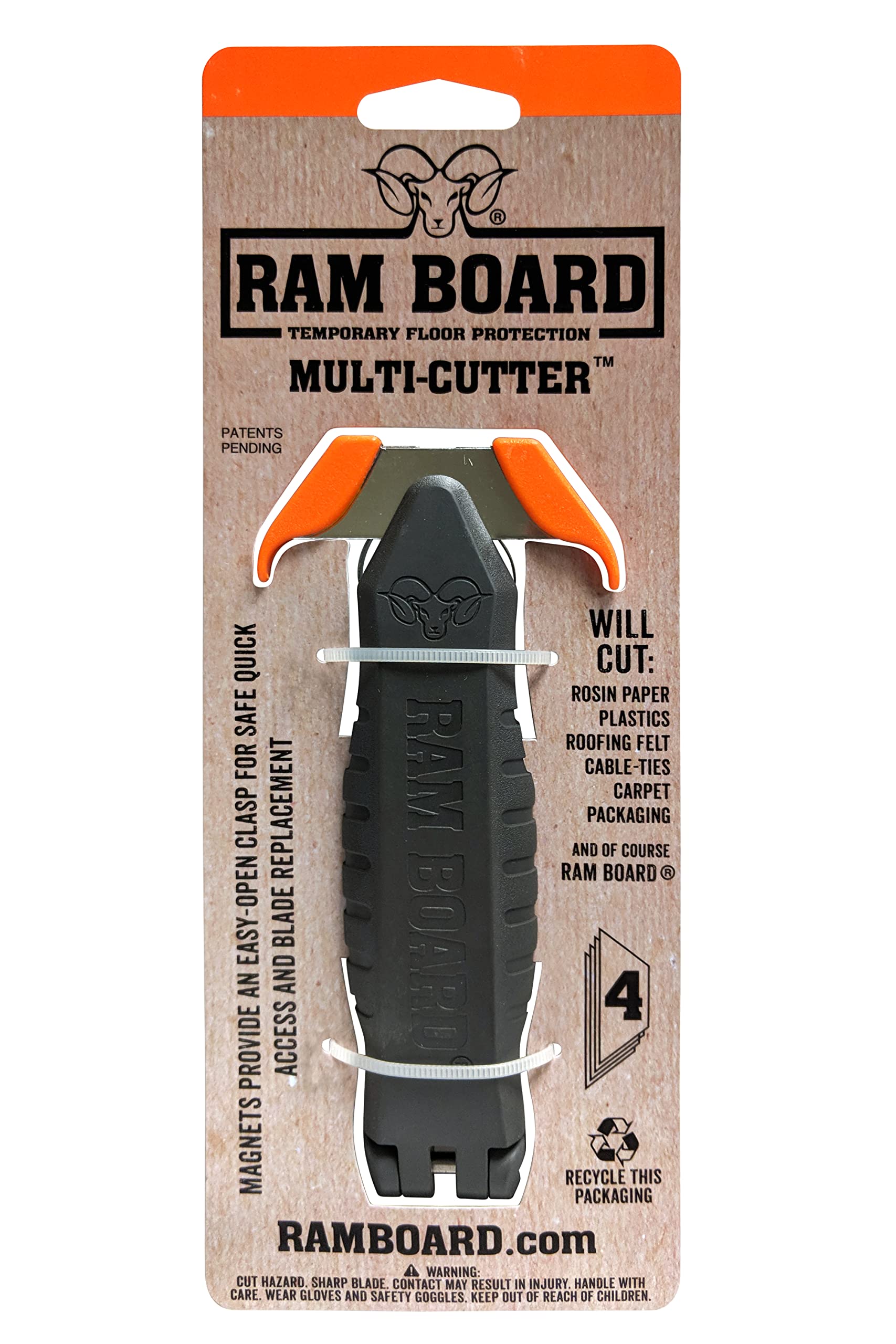 Ram Board Multi-Cutter - Effortlessly Cut Ram Board Without Damaging Floors, Perfect for Construction and Renovation Projects