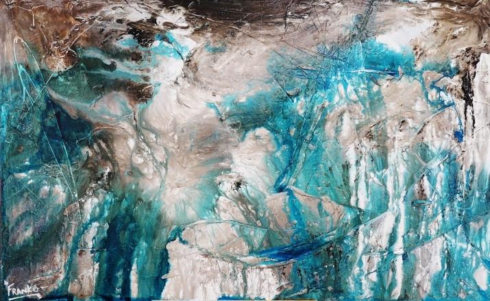 Rusted Jade 160cm x 100cm Abstract Art Painting - Modern Wall Decor for Living Room, Bedroom & Office