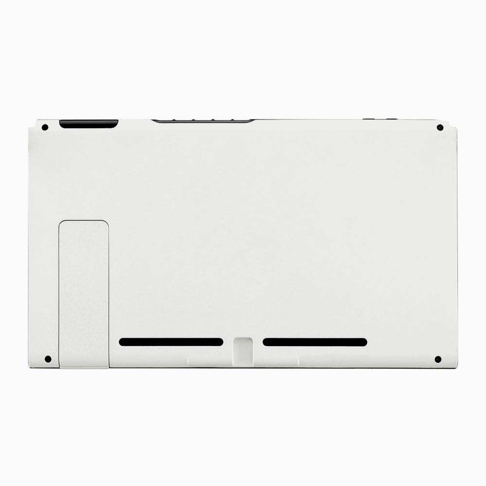 eXtremeRate White Replacement Back Plate for Nintendo Switch - DIY Housing Shell Case with Kickstand (Console Not Included) | Perfect for Customization & Gaming Accessories