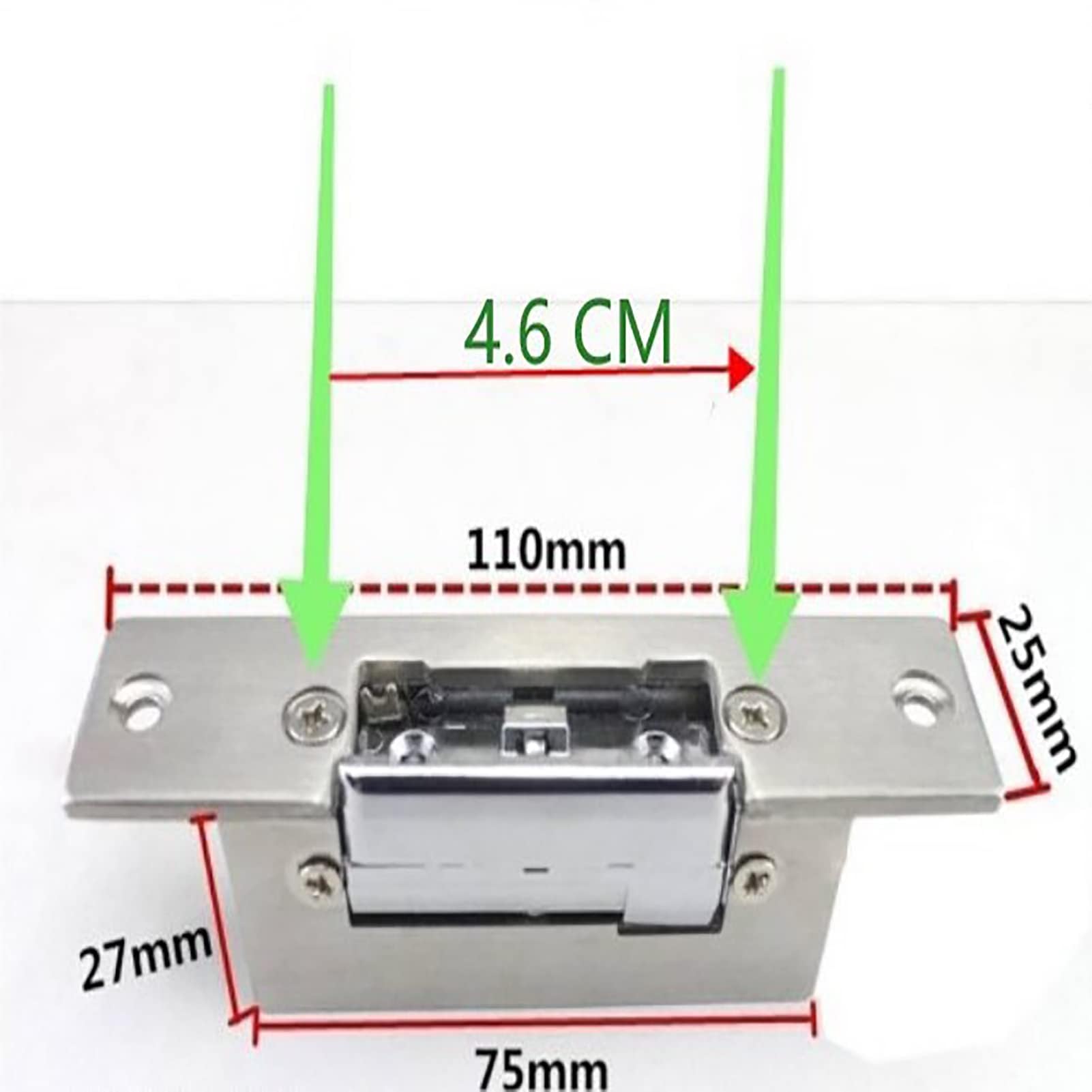 12V 300kg Heavy Duty Electric Door Lock - Stainless Steel Magnetic Strike for Double Unlocking | Waterproof & Durable for Office Buildings, Factory Doors & Security Gates | Ideal for Commercial & Industrial Access Control