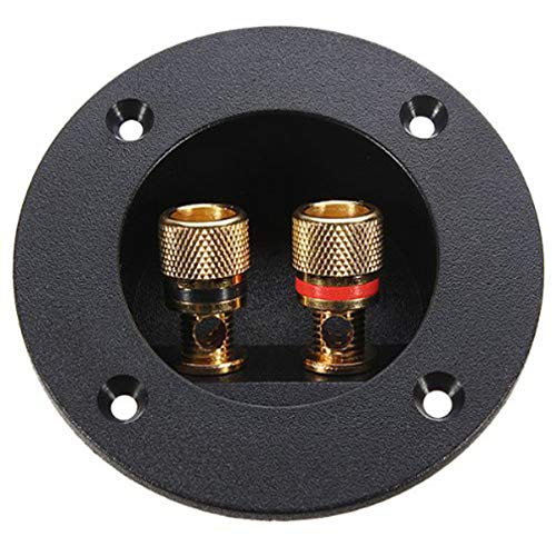 BESPORTBLE 2-Way Speaker Terminal Cup - Gold Plated Stereo Binding Post Connector for Subwoofer & Speaker Box - Perfect for Home Theater & Car Audio Systems