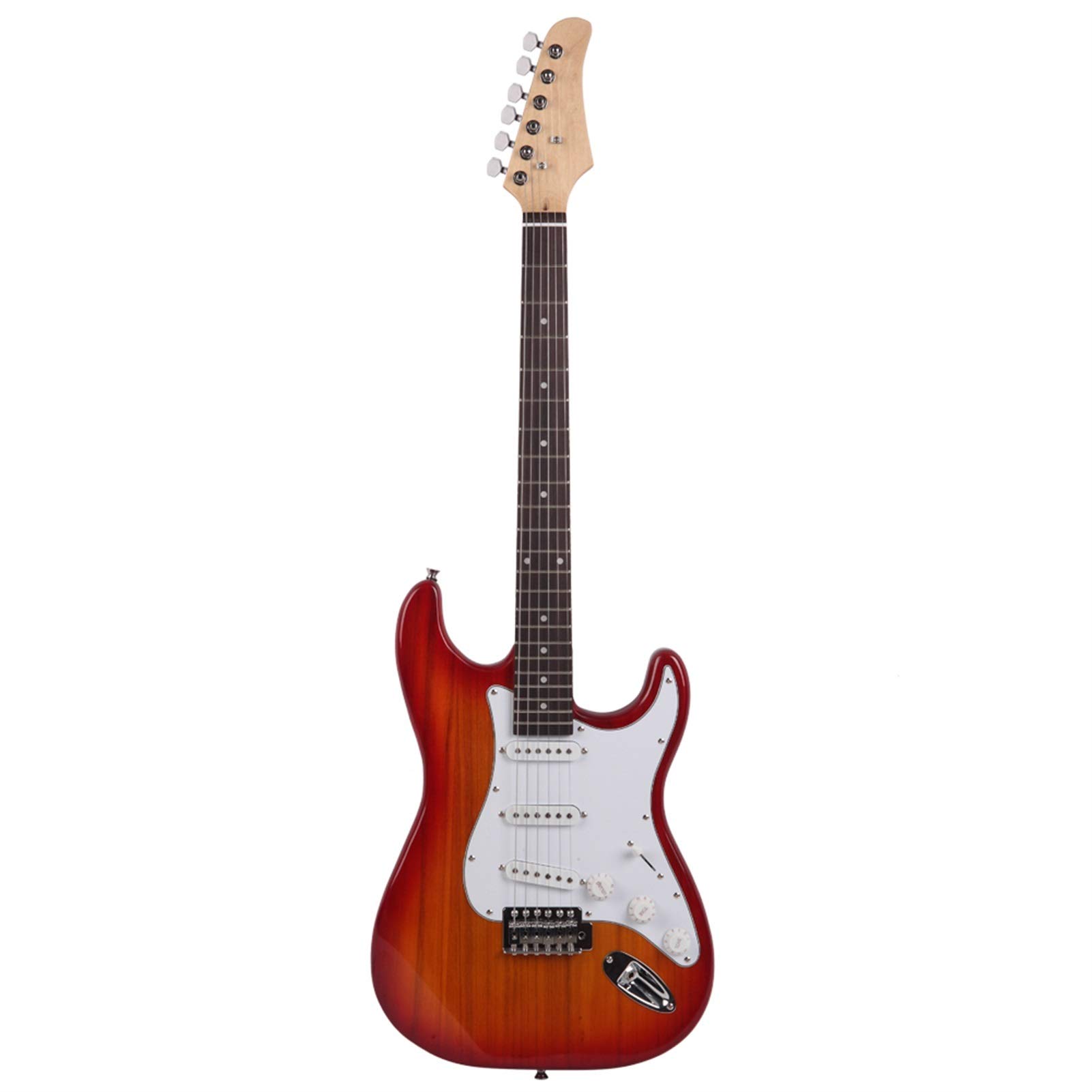 Premium Red Rosewood Fingerboard Electric Guitar - Sunset Burst Finish | Ideal for Rock, Blues & Stage Performances