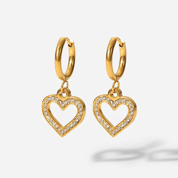 Forever Lucky Gold Earrings for Women - Elegant Hoop Earrings for Daily Wear, Parties & Gifts