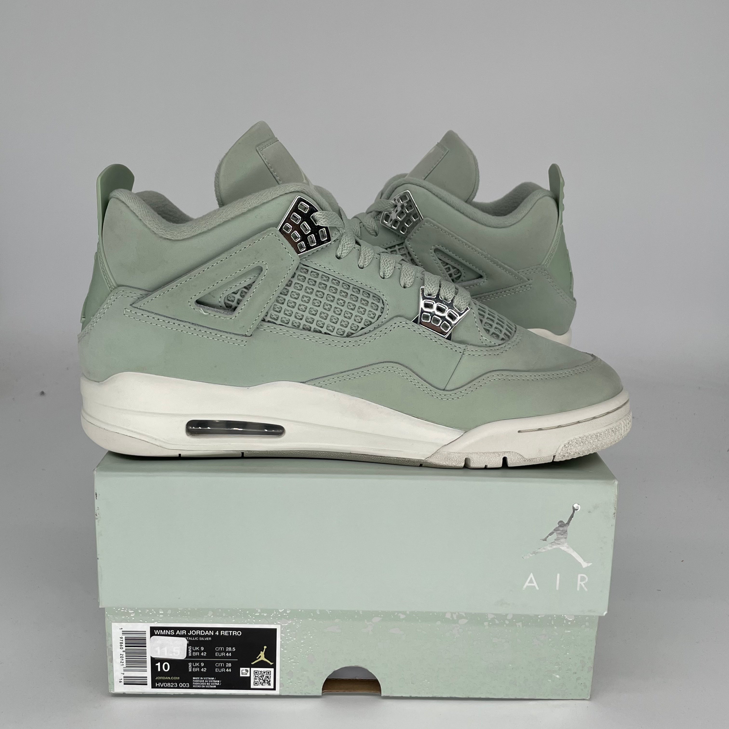 AIR JORDAN 4 SEAFOAM SAIL Women's Sneakers Size 10/11.5W - Style HV0823-003 | Casual Wear, Running & Basketball Shoes for Women