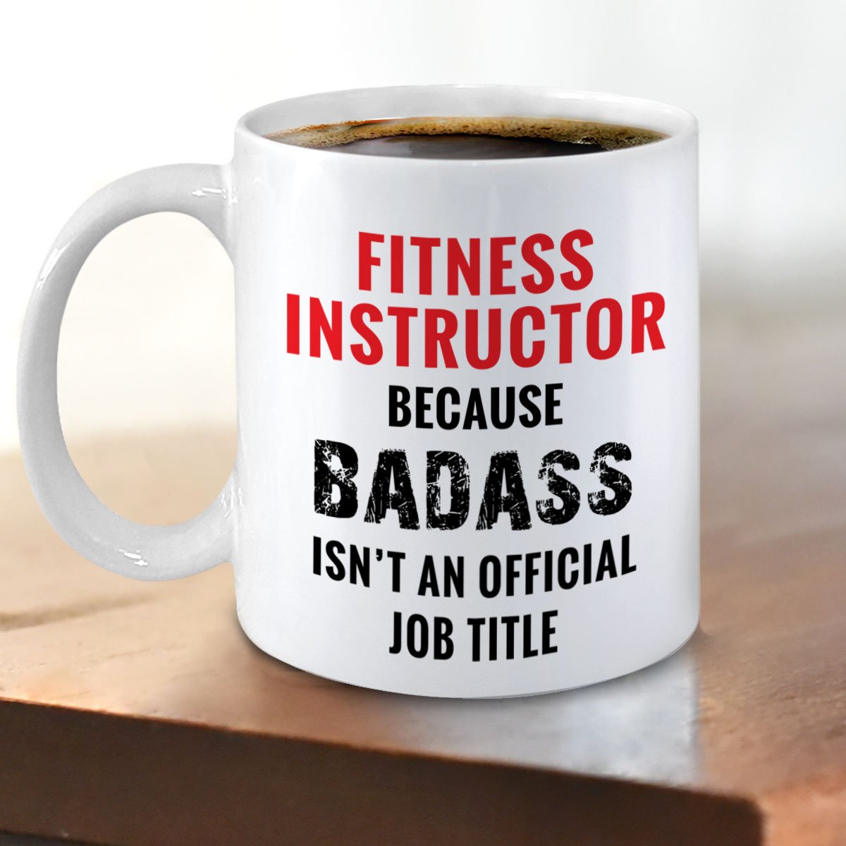 Fitness Instructor Mug - Best Group Fitness Instructor Gift Idea - Personalized Coach Appreciation Present - Perfect for Yoga, Pilates & Zumba Teachers - Great for Birthdays, Holidays & Thank You Gifts