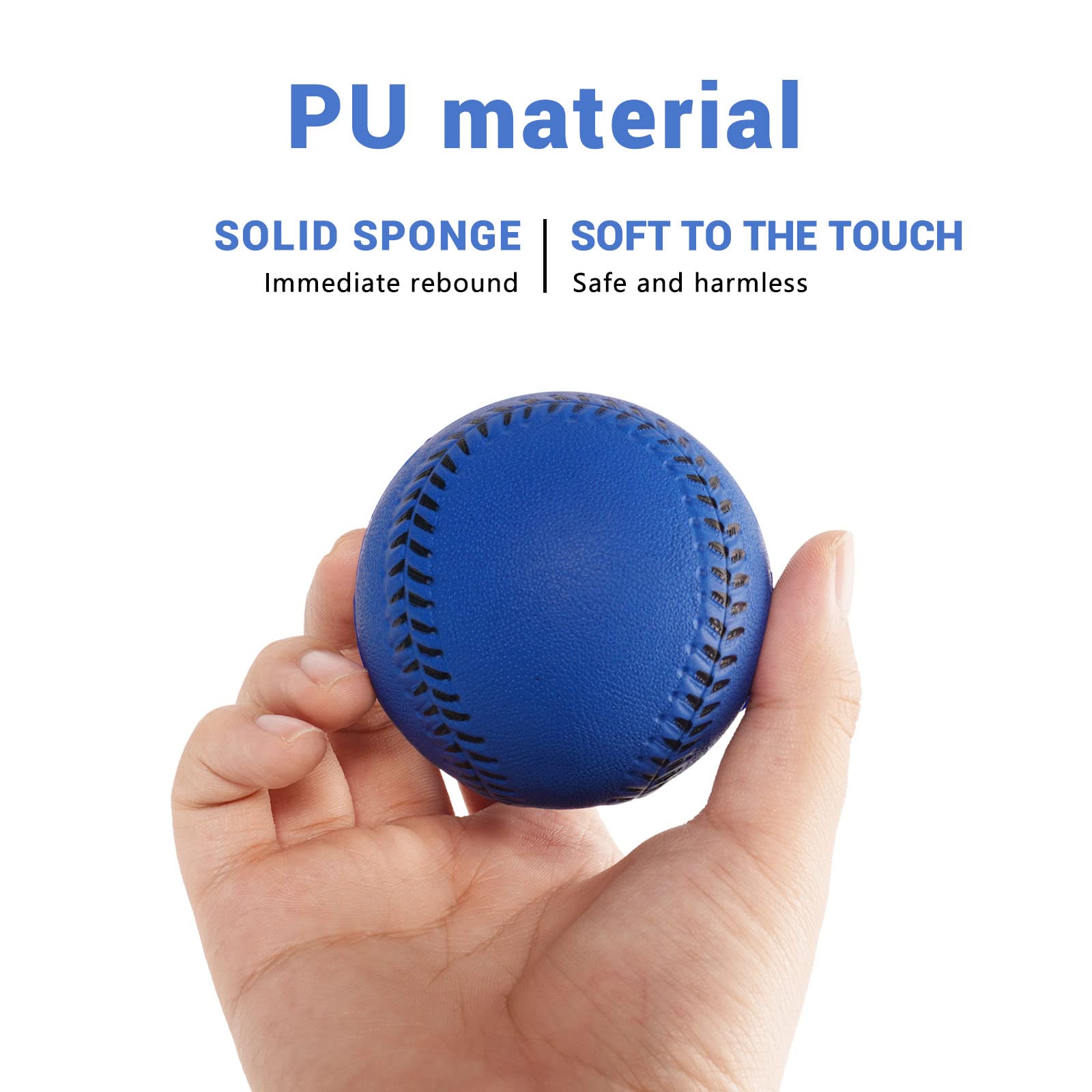 **12 Pack Soft Foam Baseballs for Kids - Safe Training Baseballs for Throwing, Catching & Batting Practice - Regulation Size for Indoor & Outdoor Play**