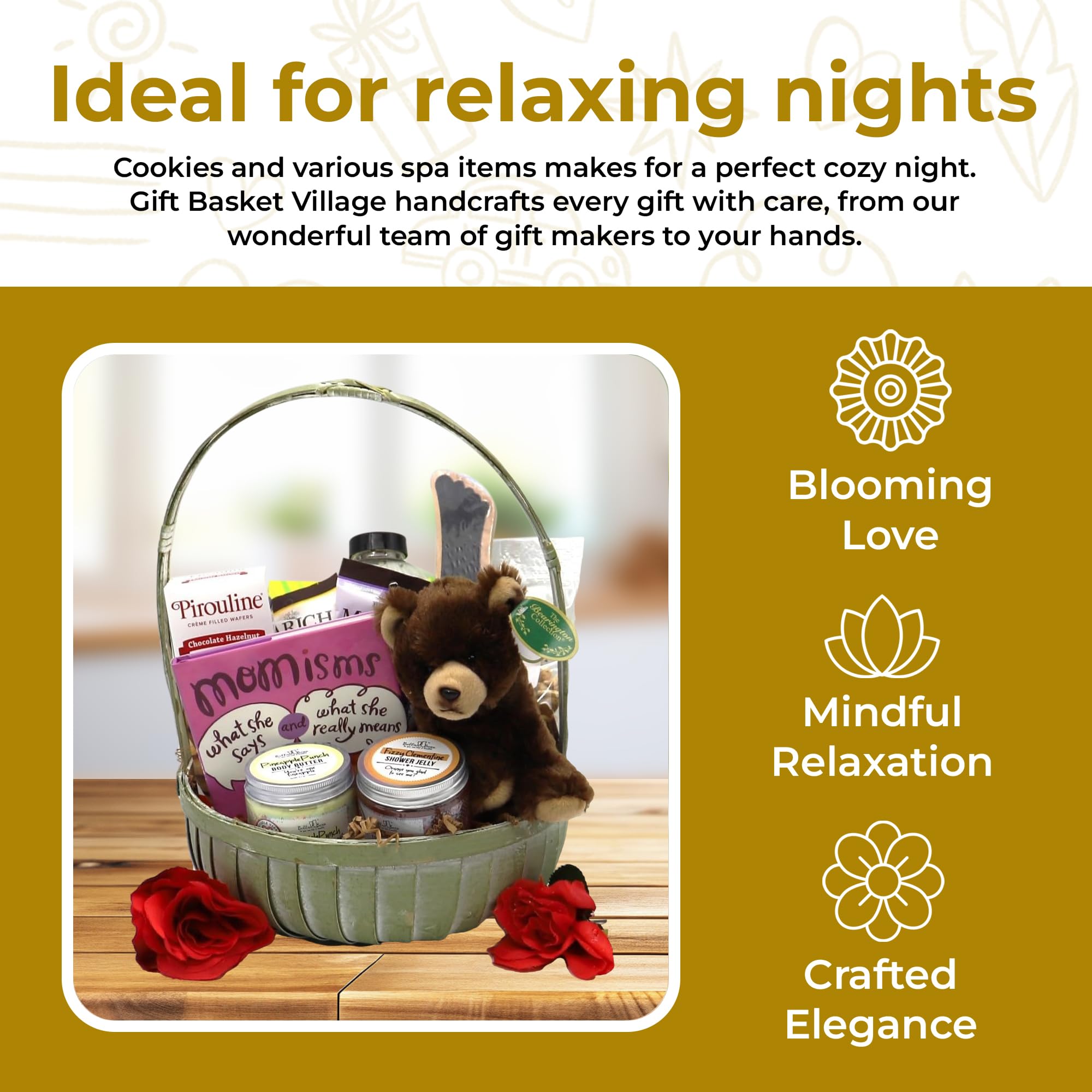 Happy Mother’s Day Gift Basket - Premium Spa Package for Women with Relaxation Essentials | Thoughtful Present for Mom, Birthday, Anniversary & Special Occasions | Ideal for Home Spa, Self-Care & Stress Relief