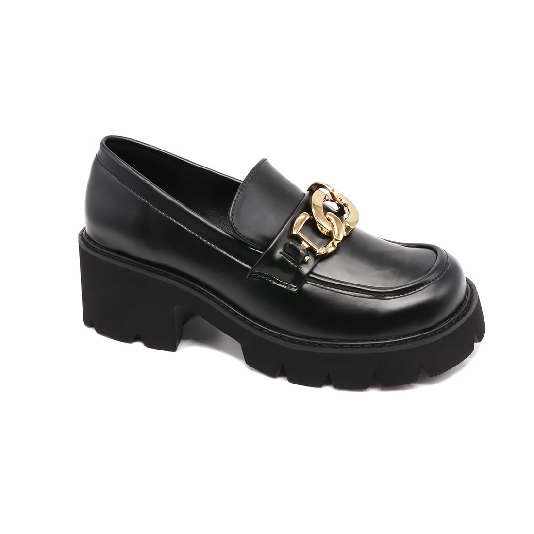 Women's Oxford Dress Shoes - Platform High Heel Loafers for Office Ladies | Professional Workwear & Business Casual Outfits
