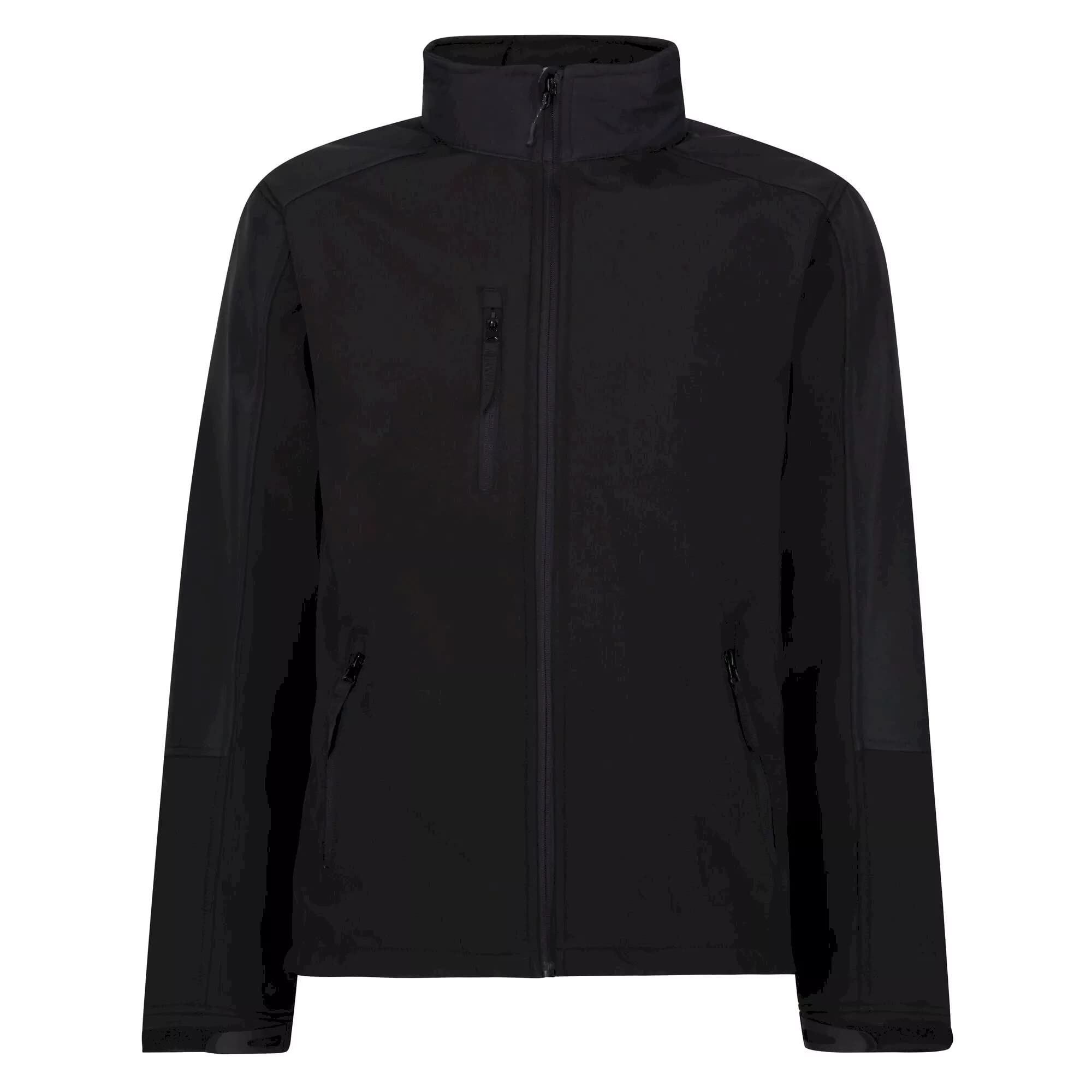 Regatta Men's Hydroforce 3-Layer Waterproof Breathable Softshell Jacket - Lightweight Windproof Outdoor Jacket for Hiking, Camping & Winter Sports (Black, Size M)