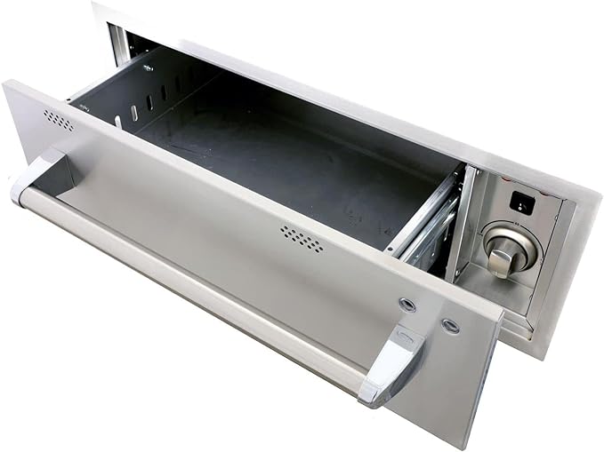 30 Inch Electric Stainless Steel Warming Drawer for Kitchen - Keep Food Warm for Buffets, Parties & Holiday Meals