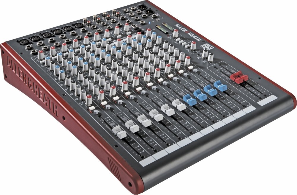 Allen & Heath ZED-14 14-Channel Professional Audio Mixer with USB Interface | Studio & Live Sound Mixing for Musicians, DJs & Podcasters | Touring-Quality Compact Grey/Red Design (AH-ZED-14)