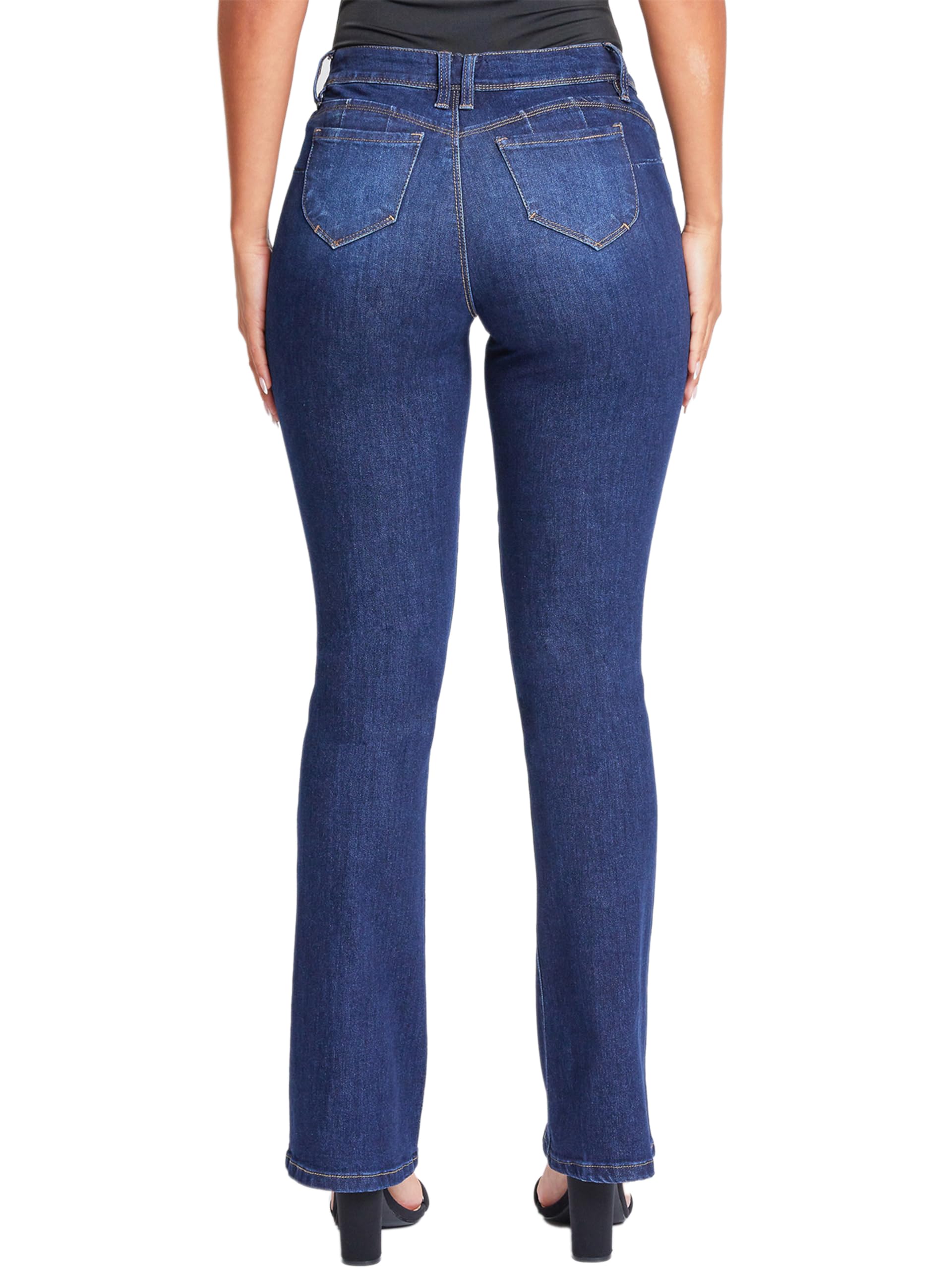 YMI Women's Bootcut Jeans - High Waisted Stretch Denim Pants for a Flattering Fit | Perfect for Casual Wear, Office & Night Out
