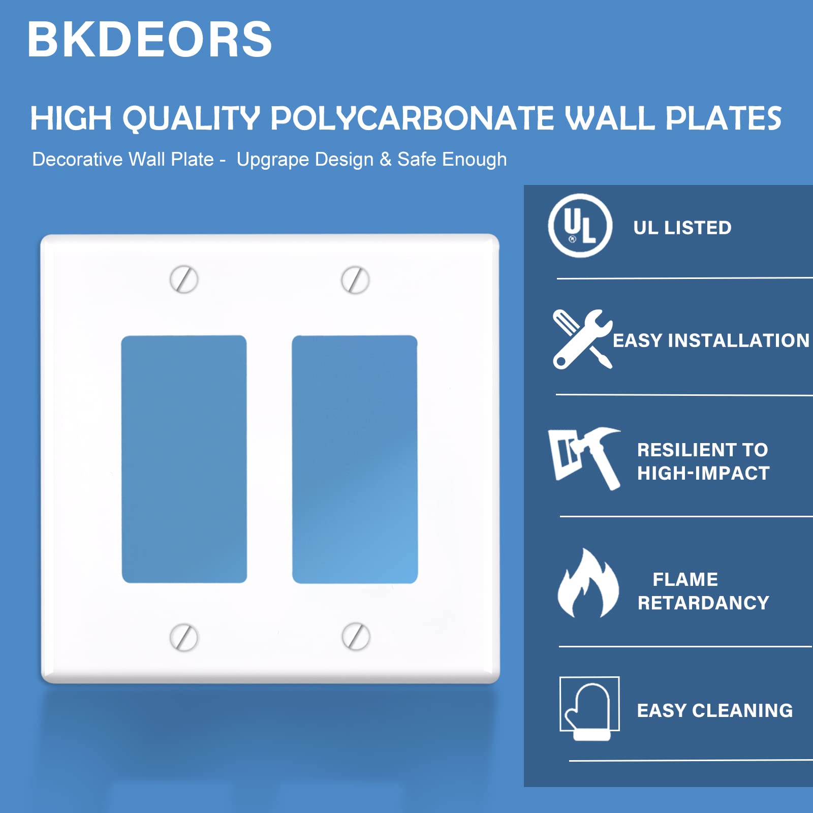 2-Gang Decorative Wall Plate Covers - 4.48