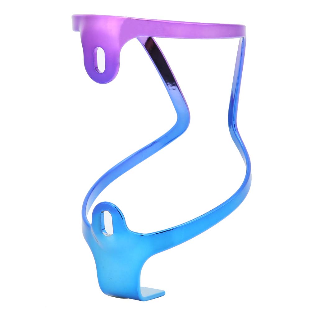 Premium Aluminum Alloy Bicycle Water Bottle Holder - Eco-Friendly Cycling Accessory for Road & Mountain Bikes (BC4 Purple Blue) | Perfect for Commuting, Fitness Training & Outdoor Adventures
