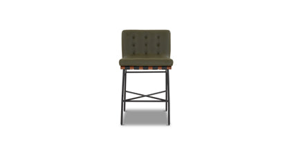 Boswin 24 Inch Leather Counter Height Bar Stools - Set of 2, Adjustable Swivel Stools for Kitchen Island, Breakfast Bar & Home Decor