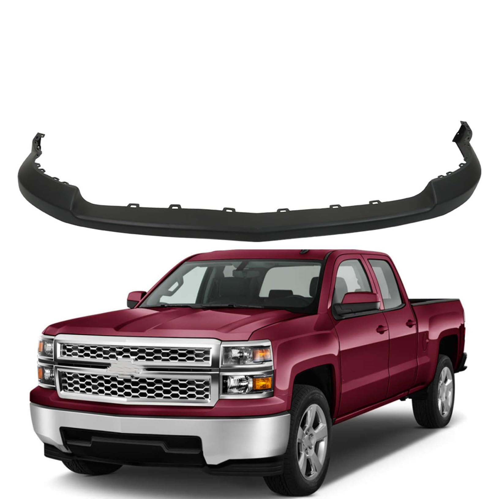 LABLT Textured Bumper Cover for Silverado 1500 2014-2015 - Perfect Fit Replacement for Off-Road & Daily Driving