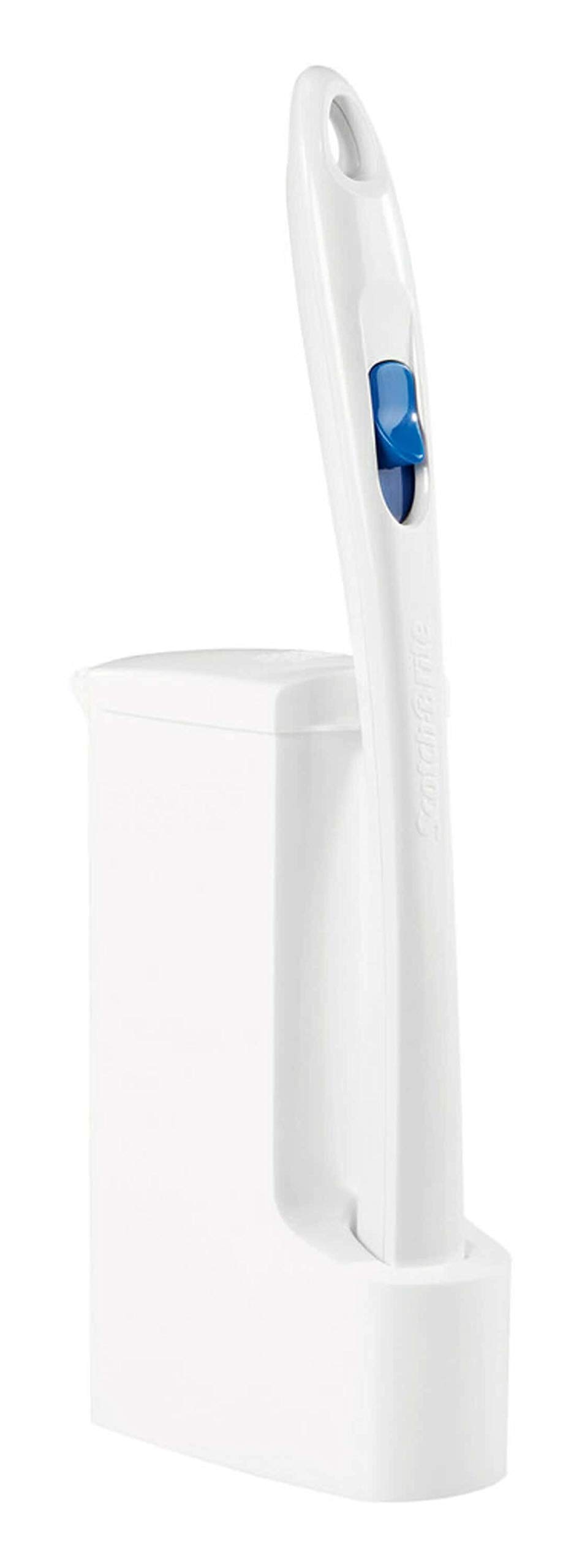 Scotch-Brite Disposable Toilet Scrubber Cleaning System - Heavy Duty Bathroom Cleaning Brush with Handle for Stains & Grime - Perfect for Toilets, Sinks & Tubs