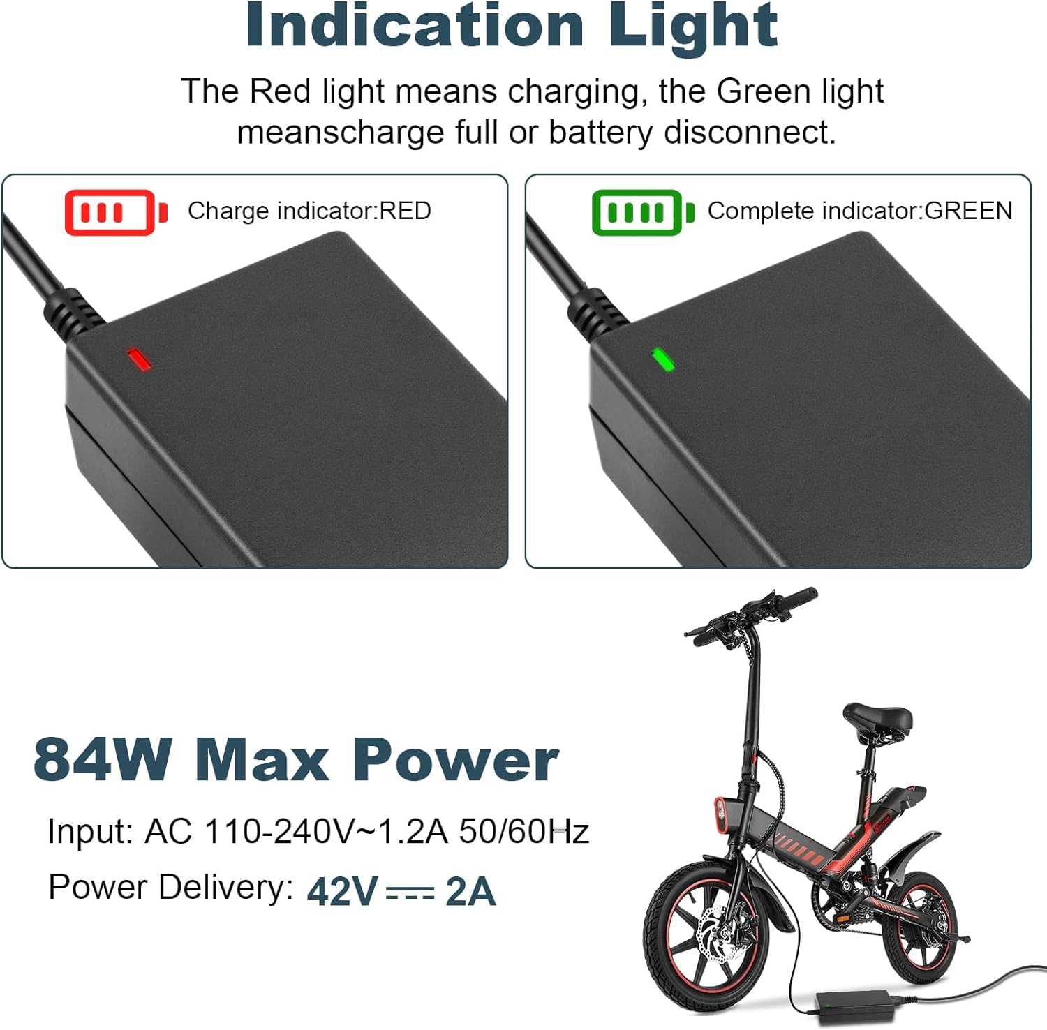 42V 2A Fast Charger with 7 Universal Plugs - Compatible with Razor, Jetson, Voyager, Gotrax, Ninebot - 36V 10S Li-ion Battery Charger for Electric Scooters, Bikes & Hoverboards - Perfect for Home, Office & Outdoor Use