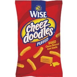 Wise Puffed Cheez Doodles - 8.5 Oz Bags (Pack of 12) - Crunchy Cheese Snacks for Parties, Movie Nights & Lunchboxes