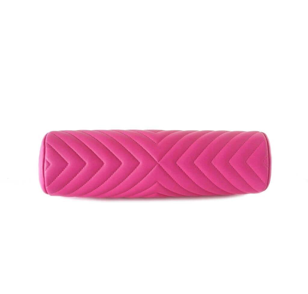 Chanel Chevron Quilted Leather Clutch Bag in Pink - Elegant Evening Bag for Women, Perfect for Parties, Weddings & Special Occasions