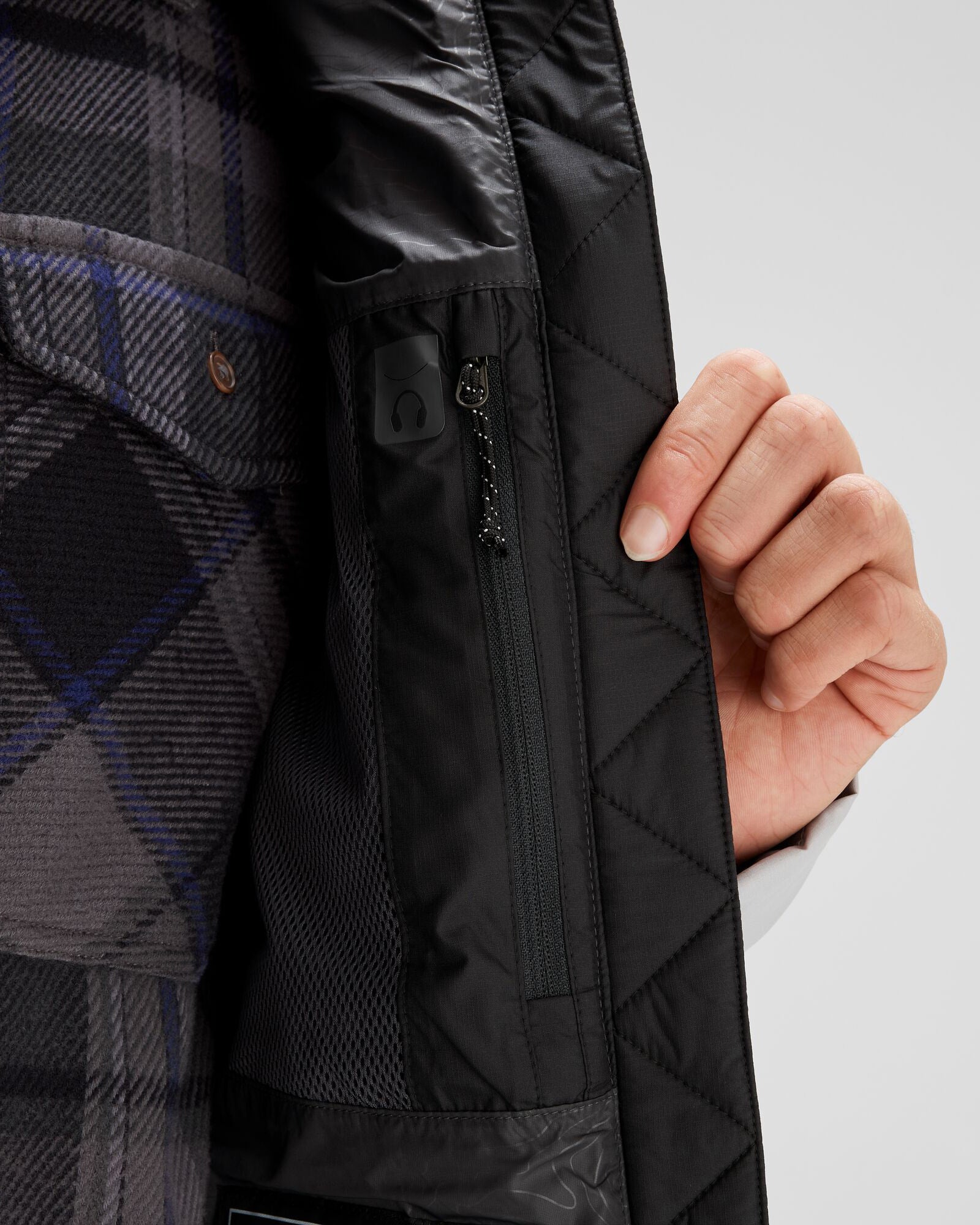 Men's Epiq Down Jacket - Steel Grey & Black | Winter Warm Puffer Coat for Outdoor Activities & Casual Wear