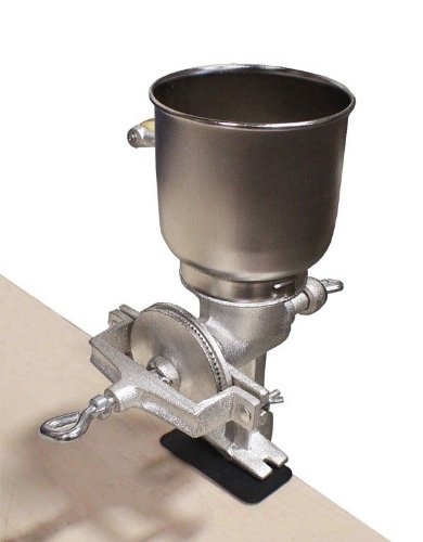 Premium Cast Iron Corn Grain Coffee Grinder Mill - Heavy Duty Manual Hand Crank for Fresh Coffee, Spices & Nuts - Perfect for Home, Camping & Off-Grid Use