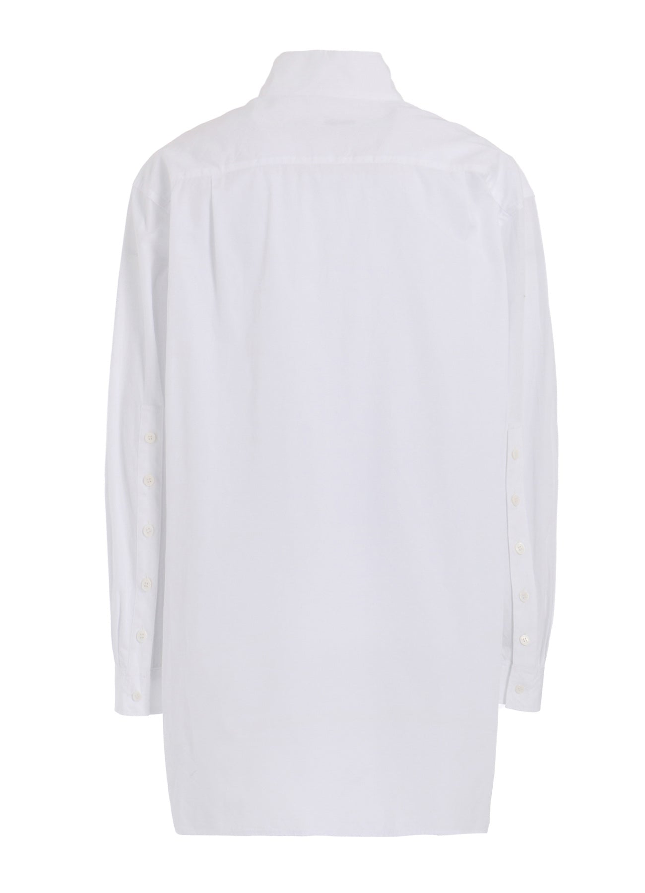 Premium Cotton Broadcloth Button-Down Shirt with Multi-Button Sleeves & Stand Collar - Perfect for Business Casual, Office Wear & Smart Outfits