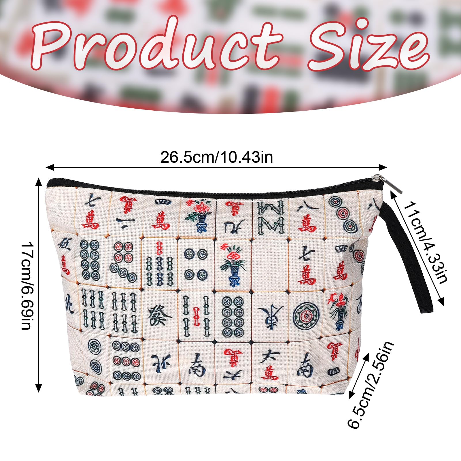 Premium Mahjong Bag for Women - Elegant Travel & Storage Organizer for Mahjong Tiles | Perfect Gift for Mahjong Players, Lovers, Mom & Grandma | Birthday, Game Nights & Travel Accessories