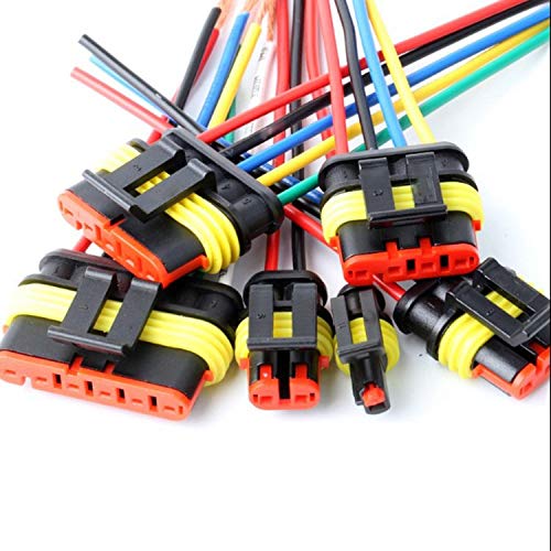 Waterproof 3 Pin Electrical Connector 16AWG for Car, Truck, Boat - 5 Pack