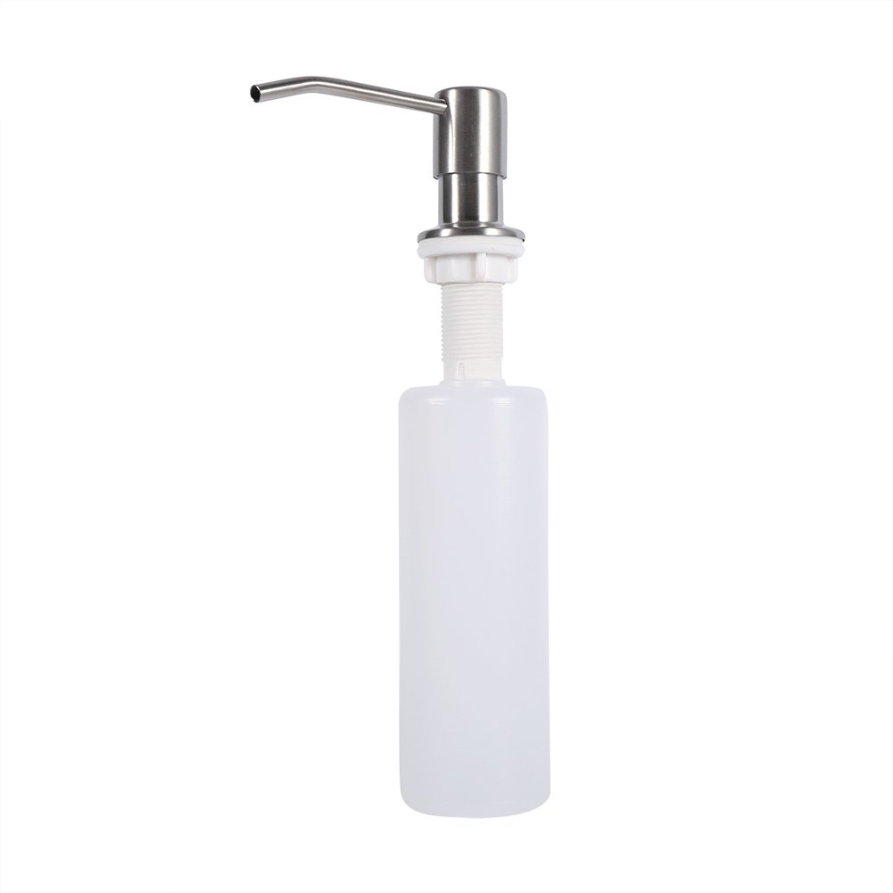 Jerliflyer 300ml Sink Soap Dispenser - Automatic Liquid Soap Pump for Kitchen & Bathroom, Touch-Free Foam Soap Bottle with Durable Storage Rack | Perfect for Home, Office, and Restaurant Hygiene