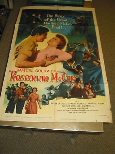 Original U.S. One Sheet Movie Poster - Roseanna McCoy (Farley Granger) - Vintage Film Memorabilia for Home Theater & Collector's Display