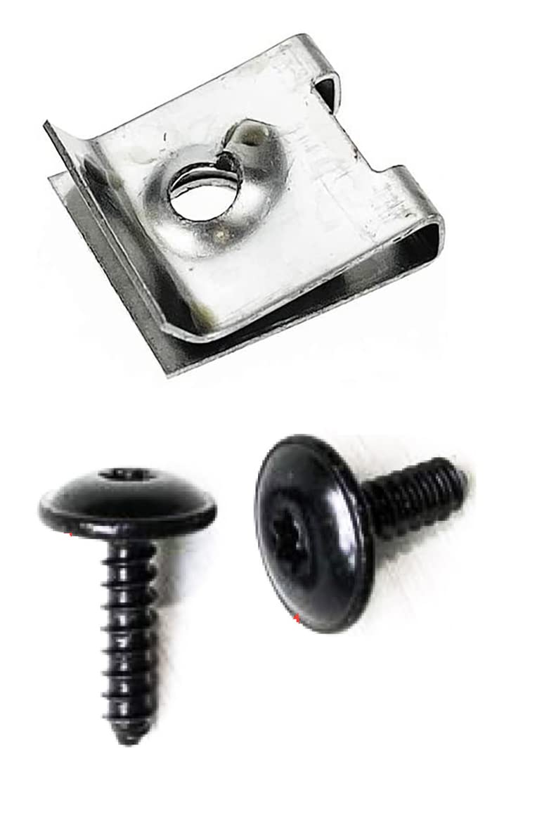 Autobahn88 Speed U-Nut Clip & Torx Tapping Screw Set - Compatible with VW Audi (OEM: N10433701, N90775001) - 10 Pack - Perfect for Automotive Repairs & DIY Projects