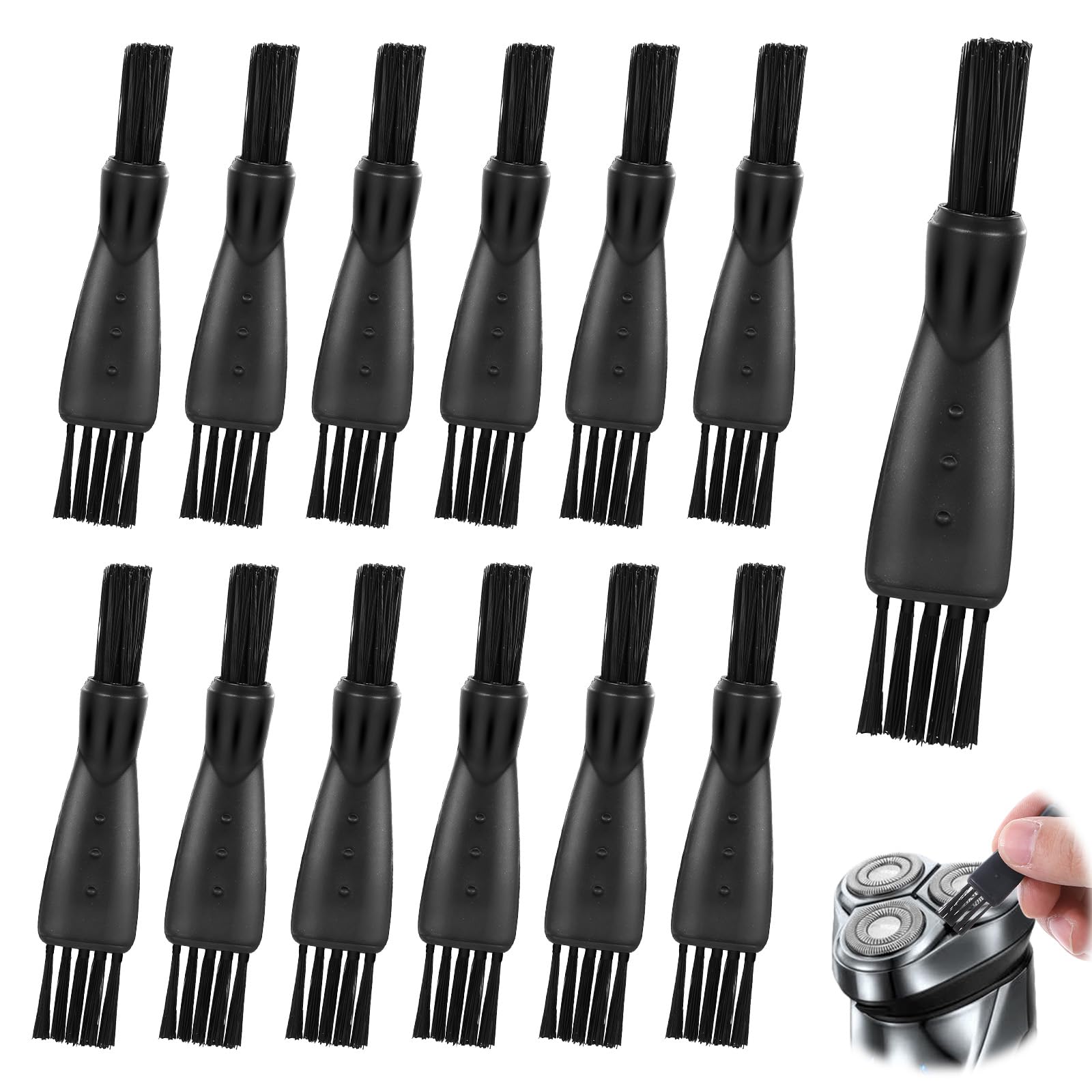 24-Piece Electric Razor Cleaning Brush Set - Double-Sided Hair Clipper & Shaver Cleaning Brushes for Men - Mini Replacement Brush for Trimmer & Shaving Razor Maintenance (Perfect for Home & Travel Grooming Kits)