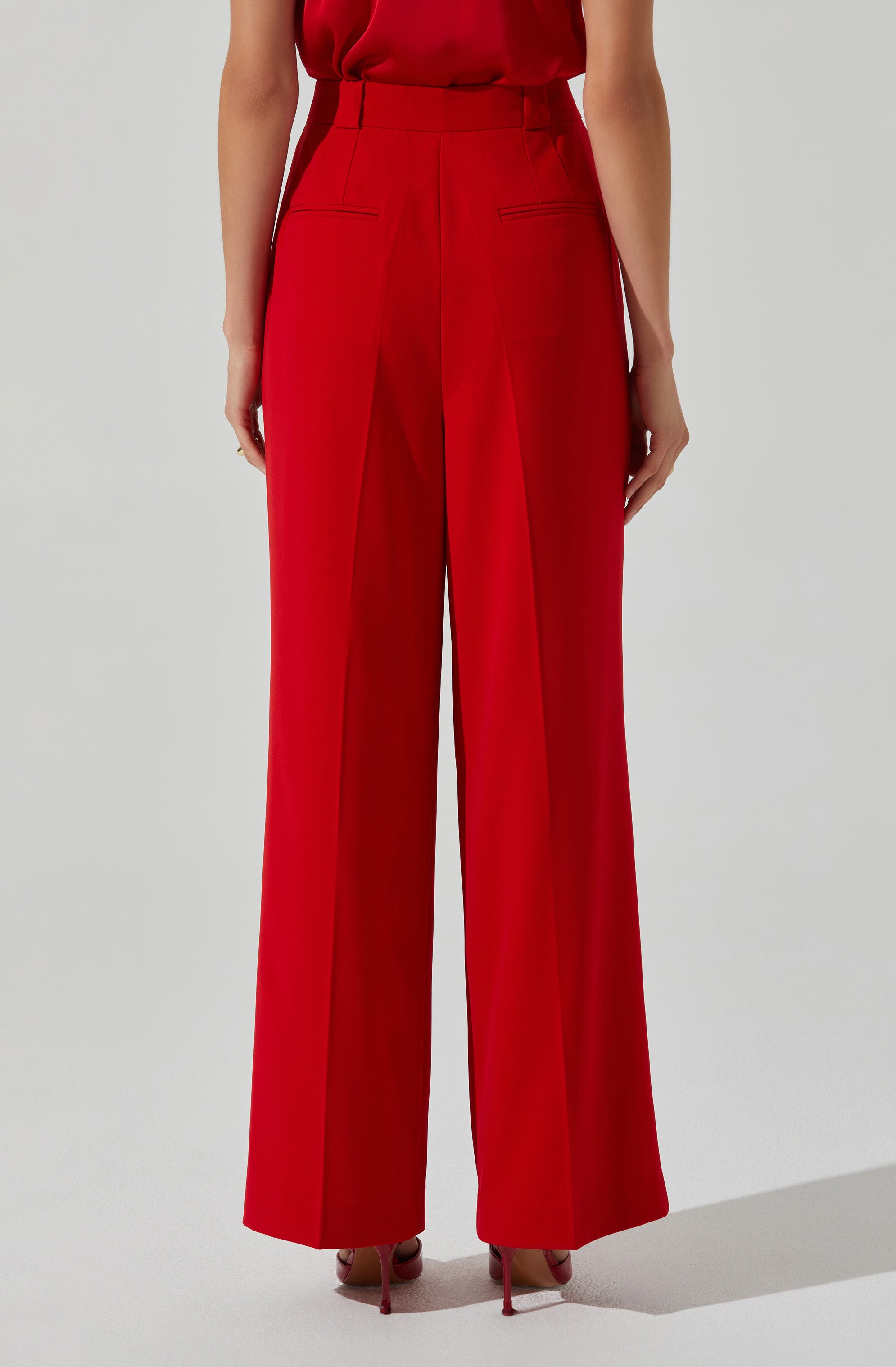 Bryony High Waisted Trousers for Women - Stretch Comfort Fit Office Pants - Professional Workwear & Business Casual Attire