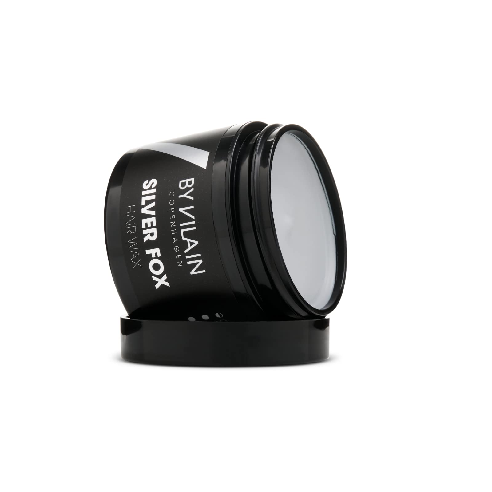 By Vilain Silver Fox Professional Hair Styling Wax 2.2oz - Strong Hold Matte Finish for Men's Hairstyles - Perfect for Pompadour, Quiff & Undercut Styles