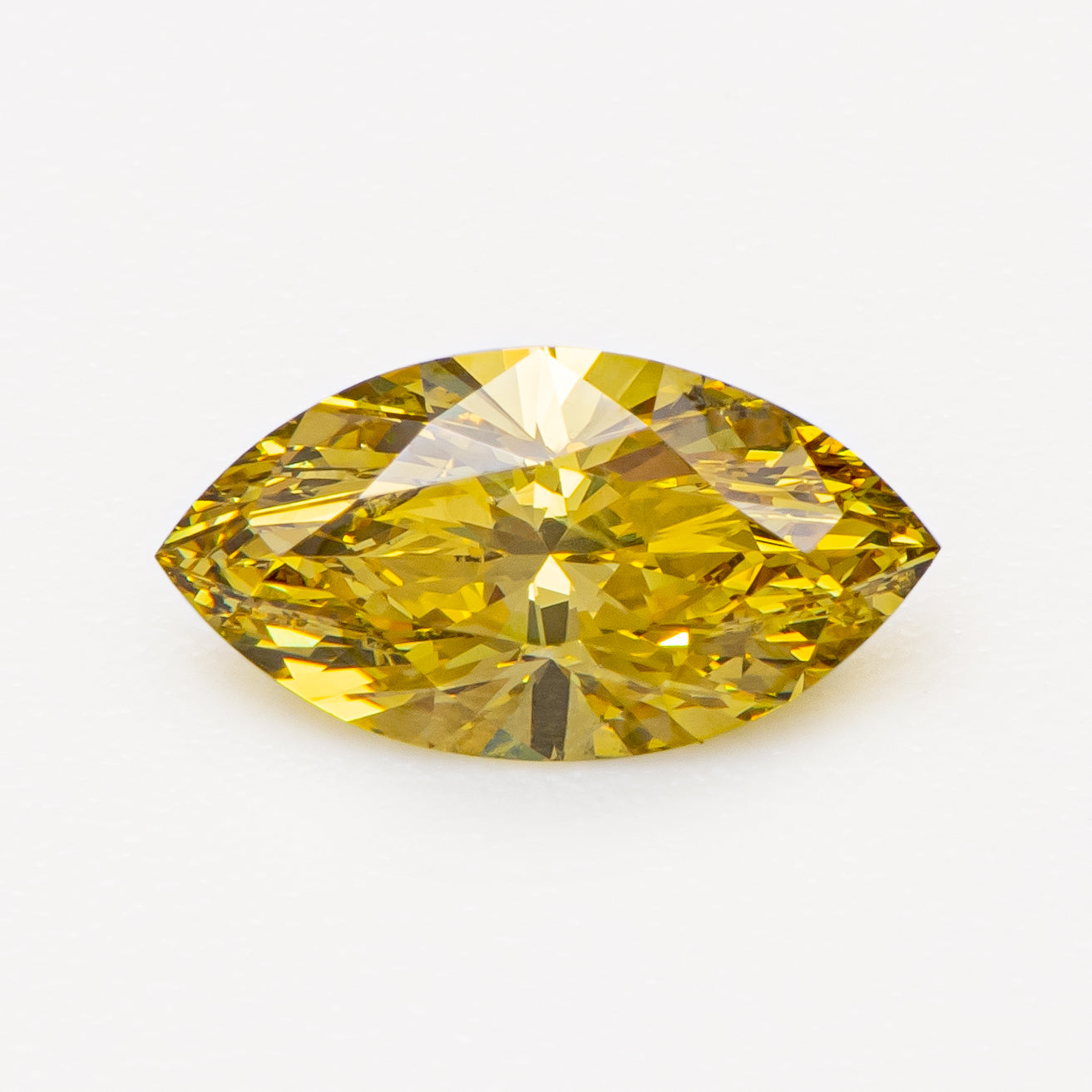Vivid Yellow Marquise Cut Diamond Ring – Elegant & Sparkling Jewelry for Engagement, Wedding & Special Occasions
