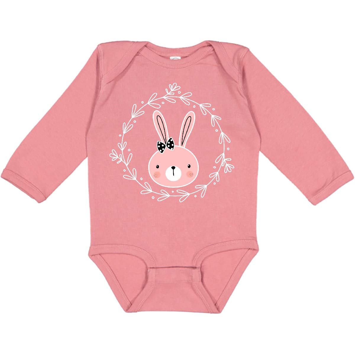 Inktastic Easter Bunny Girls Outfit - Cute Long Sleeve Bodysuit for Baby & Toddler - Perfect for Easter Photos, Holiday Parties & Spring Celebrations