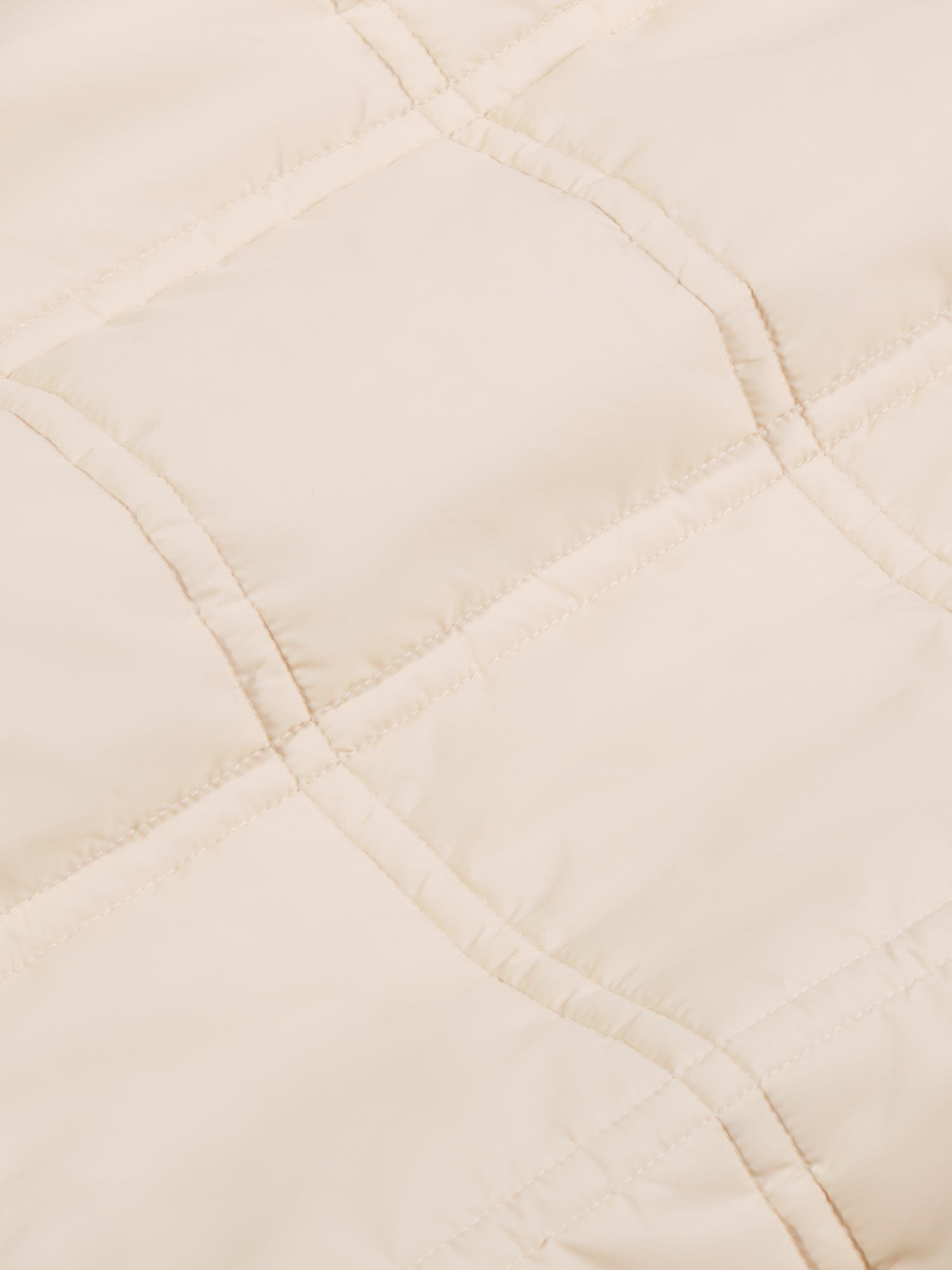 Men's Floral Quilted Collarless Jacket - Lightweight Warm Winter Coat for Outdoor Activities, Casual Wear & Travel | Sand Color