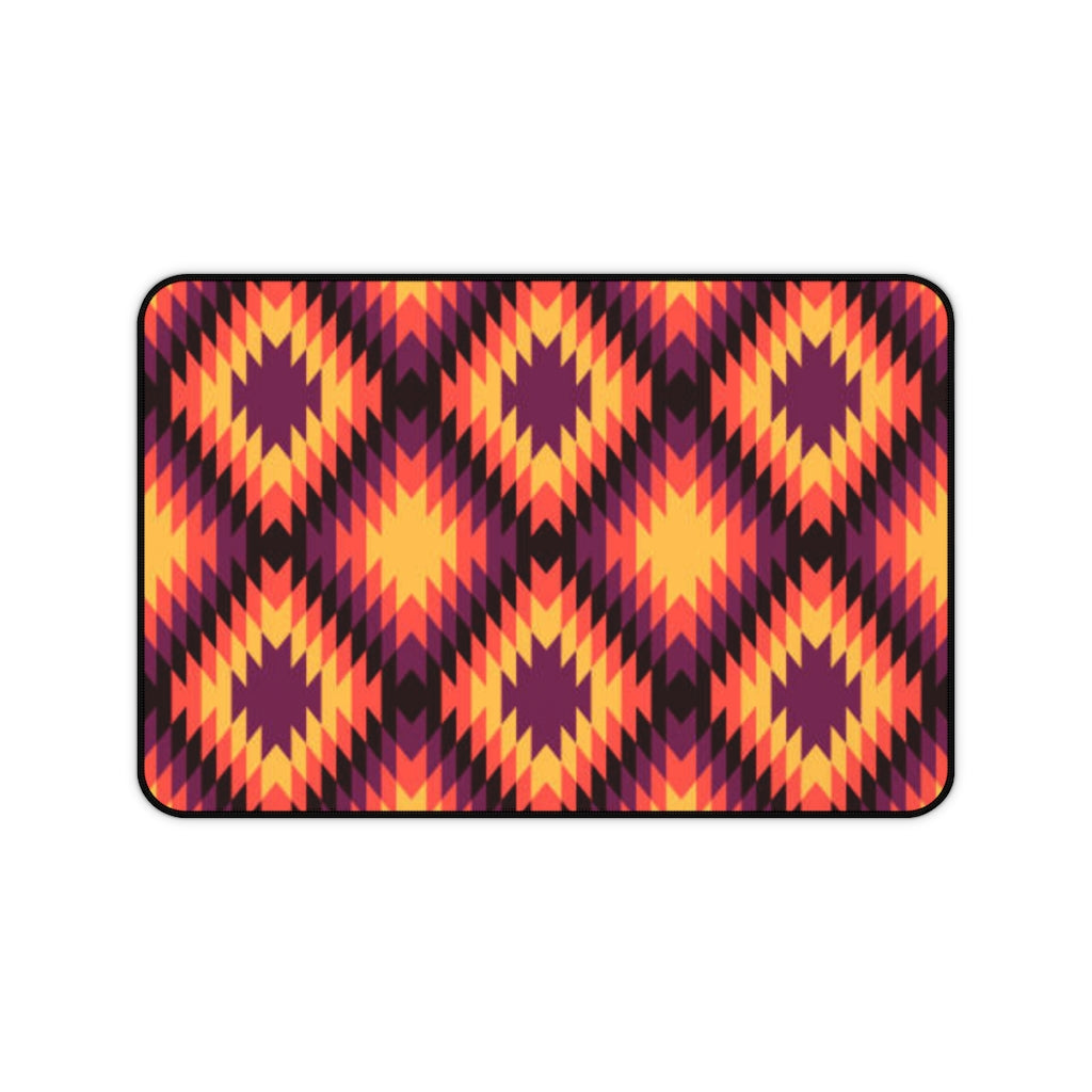 Boho Southwestern Sedona Sunset Large Desk Mat - Extra Large Mouse Pad & Desk Accessory (3 Sizes) for Home Office, Gaming & Workspace Decor