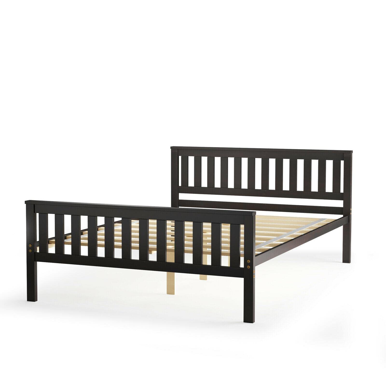 Full Size Platform Bed Frame - Sturdy Bedroom Furniture for Small Spaces