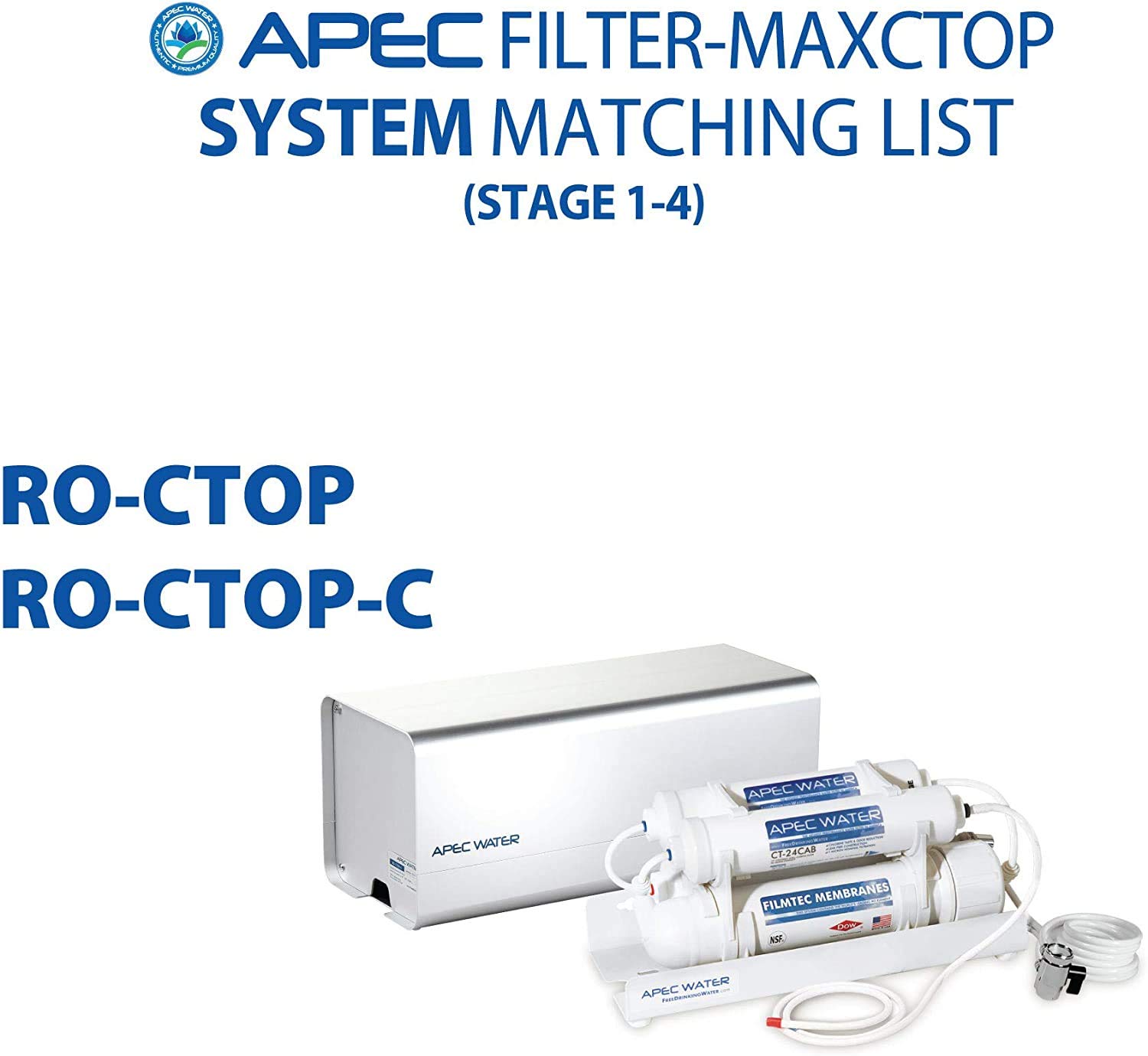 APEC Water Systems Filter-MAXCTOP 90 GPD Replacement Filter Set - US Made for Ultimate Series Countertop RO System | Perfect for Home, Office & RV Water Filtration