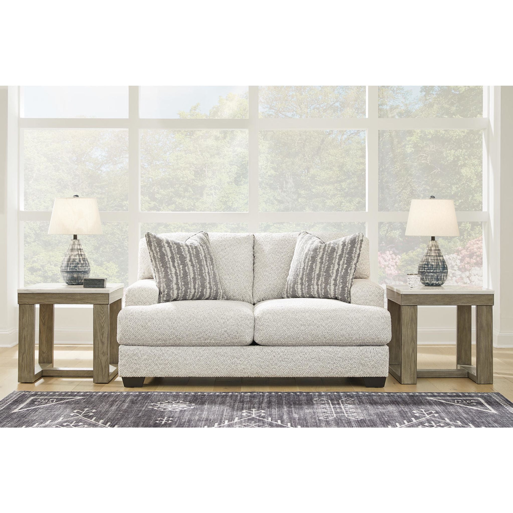 Brebryan Loveseat - Soft Flannel Fabric for Cozy Living Room & Bedroom - Perfect for Relaxing & Reading