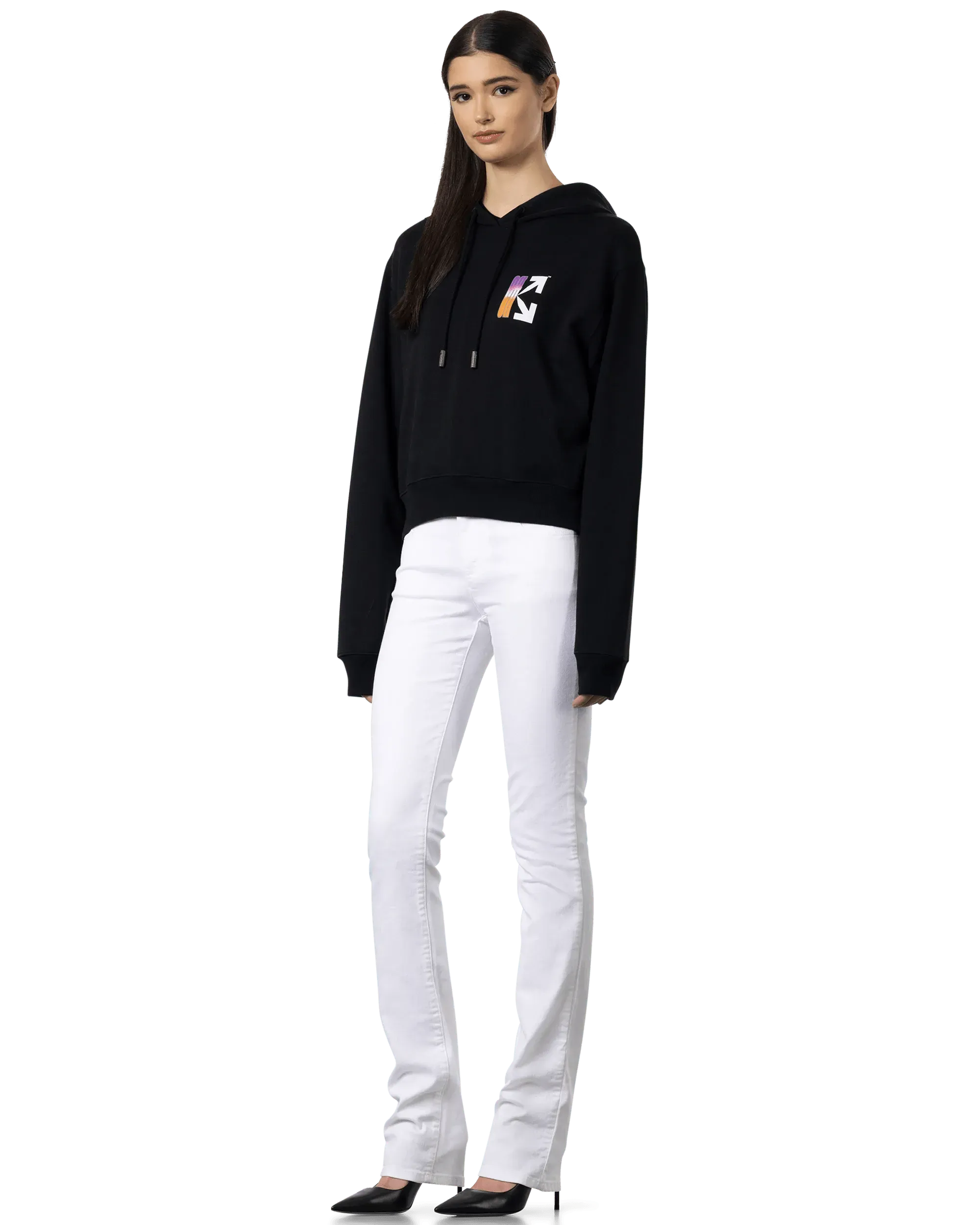 Gradient Cropped Hoodie for Women & Men - Stylish Pullover Sweatshirt for Casual Wear, Street Fashion & Loungewear