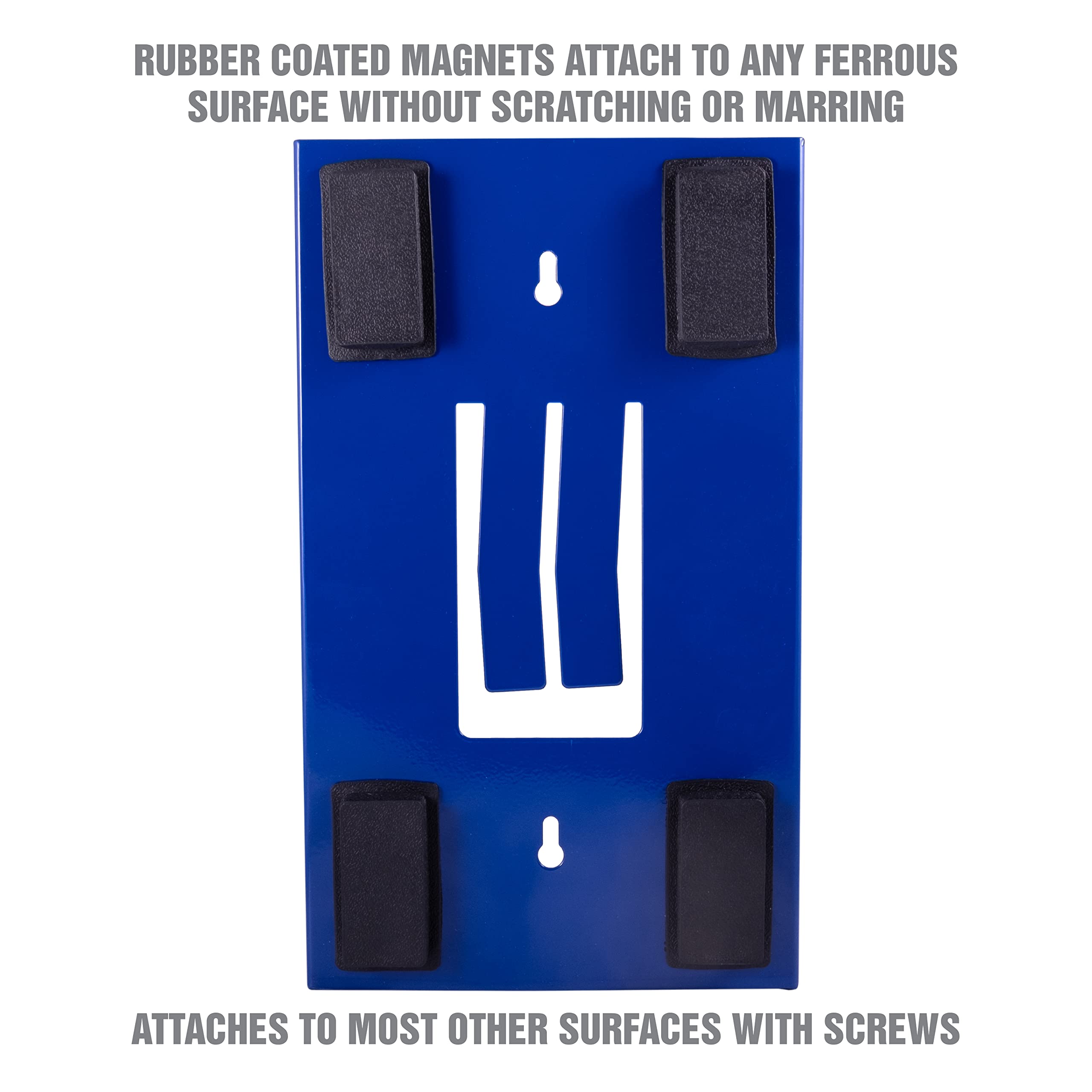 OEMTOOLS 23124 Blue Magnetic Glove Dispenser - Wall Mount Disposable Gloves Box Holder | Perfect for Medical Offices, Salons, Kitchens & Workshops